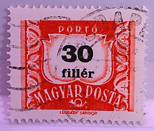 Briefmarke ungarn magyar posta - briefmarke,