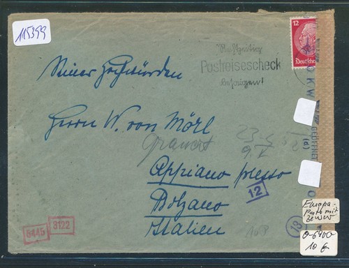 115399 zensur brief 1942 - 115399), zensur-brief
