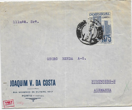 Brief aus porto - brief,