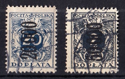 Polen 1923 - polen-1923, (portomarken)