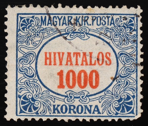 Ungarn 1922 official 1000k - 1922,