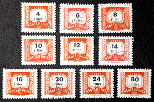 Ungarn 1958 portomarken - ungarn,