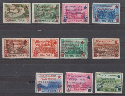Jugoslawien 1945 cetinje - jugoslawien,