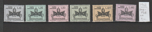 Vatikan satz portomarken 1968 - vatikan,