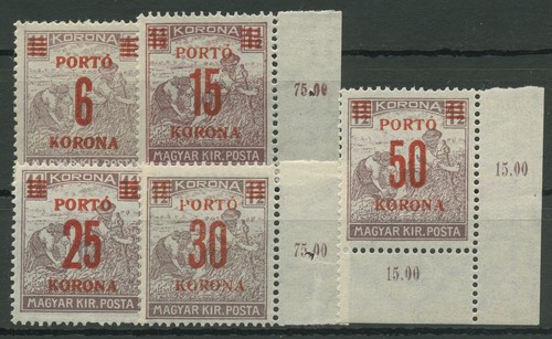 Ungarn 1922 portomarken - ungarn,