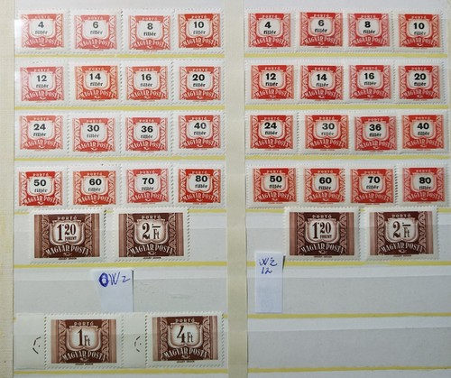 1958 ungarn porto komplette - 1958., ungarn-porto-2